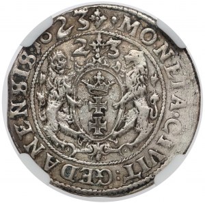 Zygmunt III Waza, Ort Gdańsk 1623 - 2x data - rzadki