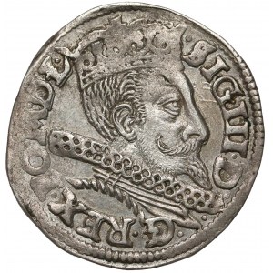 Zygmunt III Waza, Trojak Poznań 1597 - kryza rurkowana