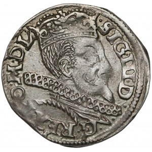Zygmunt III Waza, Trojak Poznań 1597 - kryza rurkowana