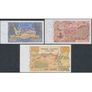 Algeria, 5, 10 i 100 Dinars 1970 (3pcs)