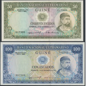 Gwinea Portugalska, 50 i 100 Escudos 1971 (2szt)