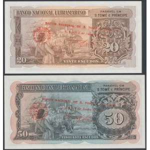 Sao Tome and Principe, 20 & 50 Escudos 1958 (2pcs)