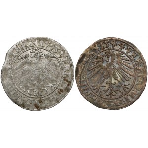 Śląsk, Fryderyk II, Grosz 1543 i 1544, Legnica (2szt)