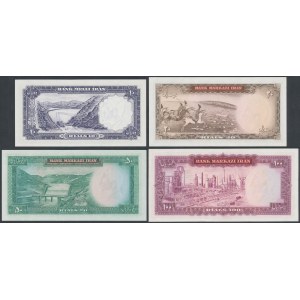 Iran, 10 - 100 Rials (1961-73) - set of 4 pcs