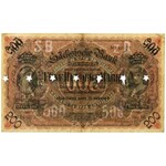 Germany, Dresden, 500 Mark 1890- UNGILTIG - perforation