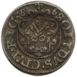 Stefan Batory, Szeląg Ryga 1586 - 86 szeroko