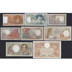 France, set of banknotes (8pcs)