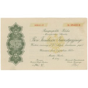 Bon Funduszu Inwestycyjnego, SERJA IX, 25 zł 1933