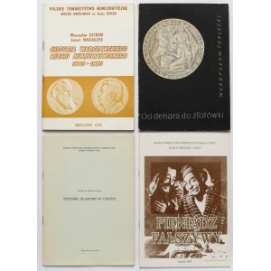 Zestaw broszurek numizmatycznych (4szt)