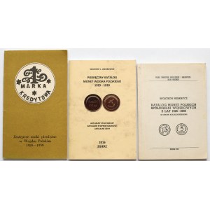 Bartoszewicki, Jakubowski, Niemirycz - Katalogi monet Spółdzielni Wojskowych (3szt)
