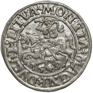 Zygmunt II August, Półgrosz Wilno 1549 - 9 dwukrotnie
