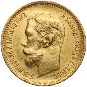 Rosja, Mikołaj II, 5 rubli 1902 AP