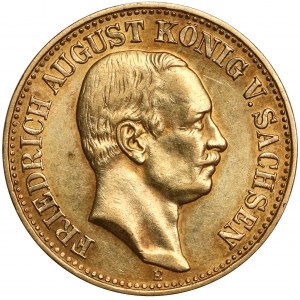 Sachsen, Friedrich August III., 10 mark 1912 E