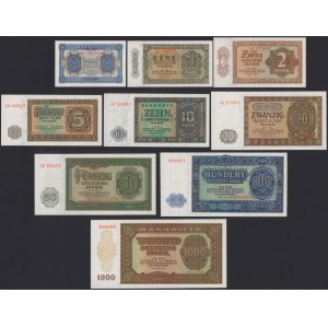 Germany, DDR 50 pfg - 1.000 mk 1948 (9pcs)
