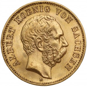 Sachsen, Albert Wettin, 20 mark 1876 E