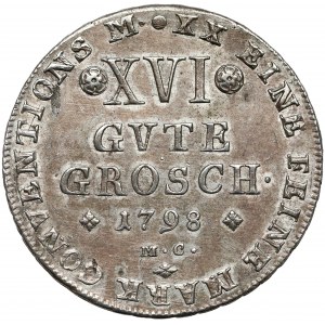 Brunswick-Wolfenbüttel, Karl Wilhelm Ferdinand, XVI Gute Groschen 1798