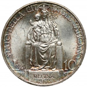 Watykan, Pius XI, 10 lirów 1934, Rzym