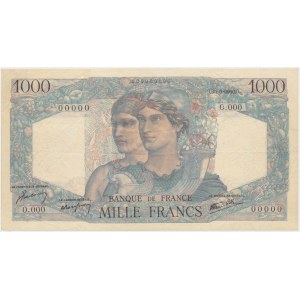 Francja SPECIMEN 1.000 Francs (1945-50)