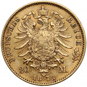 Hessen-Darmstadt, Ludwig III., 20 mark 1873 H