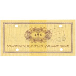 PEWEX 5 dolarów 1969 - FE - skasowany