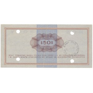 PEWEX 50 dolarów 1969 - GI - skasowany