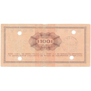 PEWEX 100 dolarów 1969 - FK - skasowany