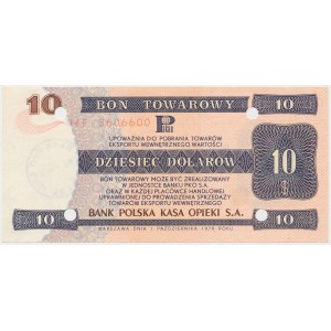 PEWEX 10 dolarów 1979 - HF - skasowany