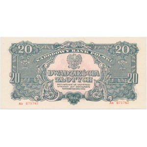 20 złotych 1944 ...owe - Ak