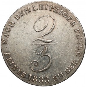 Hannover, Wilhelm IV., 2/3 Taler (gulden) 1833