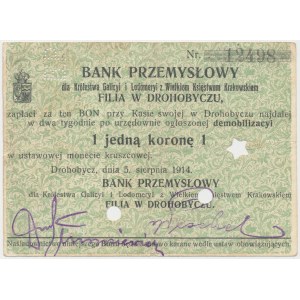Drohobycz, Bank Przemysłowy, 1 korona 1914