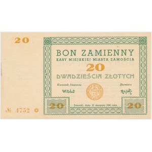 Zamość, 20 złotych 1944