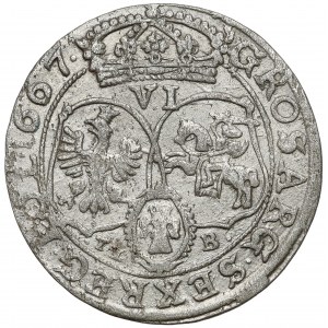 Jan II Kazimierz, Szóstak Bydgoszcz 1667 TLB