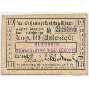 Olkusz, Tow. Wzajemnego Kredytu, 10 kopiejek (1914)