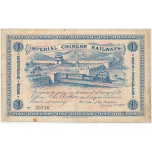 Chiny, Imperial Chinese Railways, 1 Dolar 1899