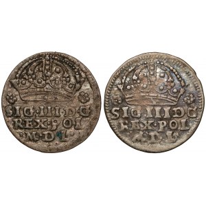 Grosze Zygmunta III Wazy - Kraków 1608 (2szt)