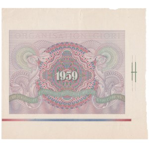 GIORI - druk próbny banknotu testowego 1959