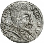 Zygmunt III Waza, Trojak Wilno 1598 - rurkowana kryza - rzadki