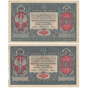 100 mkp 1916 jenerał i Generał (2szt)