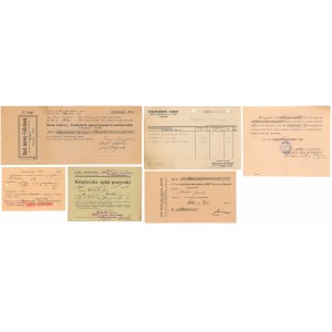 Miscellaneous documents related to payment of installments, bills of exchange, etc. (6pcs)