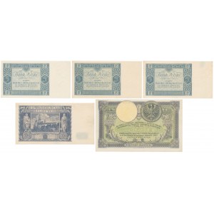 Zestaw banknotów z lat 1919-1936 (5szt)