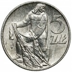 Rybak 5 złotych 1974 - na TRAWCE - rzadkość