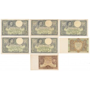 Zestaw banknotów polskich 1919-34 (7szt)