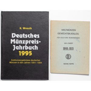 Deutsches Münzpreis-Jahrbuch 1995, Wonsik; Weltmunzen Gewichtskatalog, Reppa (2szt)