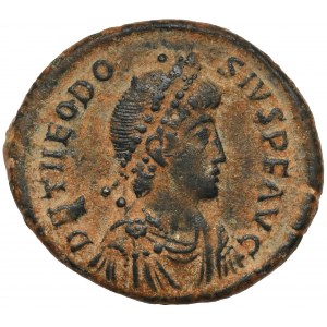 Theodosius I (379-395 n.e.) Follis, Constantinople