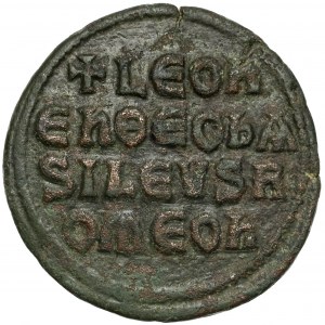 Bizancjum, Leon VI (886–912 n.e.) Follis, Konstantynopol