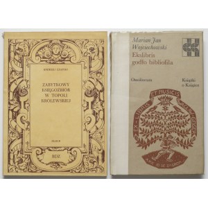 Ekslibris - godło bibliofila + Zabytkowy księgozbiór w Topoli Królewskiej (2szt)