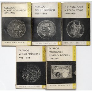 Biblioteczka... DESA - Katalogi banknotów, monet i medali (5szt)
