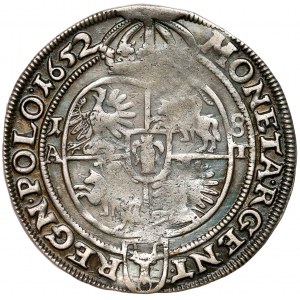 Jan II Kazimierz, Ort Poznań 1652 AT - REGN POLO - B.RZADKI