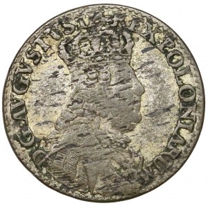 August III Sas, Trojak Lipsk 1754 - wąskie popiersie