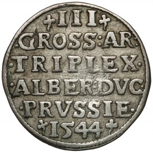 Prusy, Albrecht Hohenzollern, Trojak Królewiec 1544 - PRVSS
